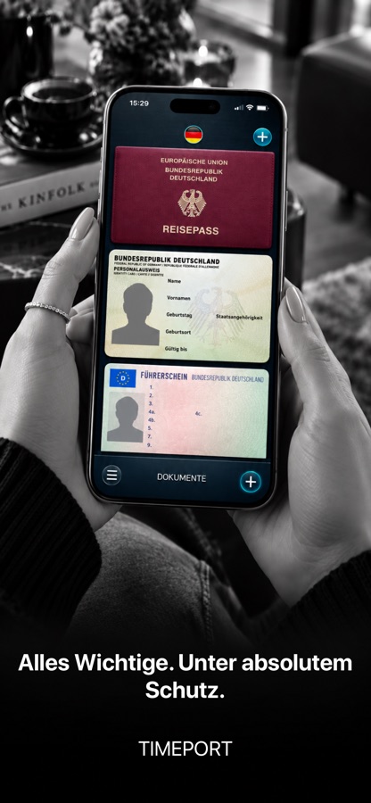 Timeport on iPhone